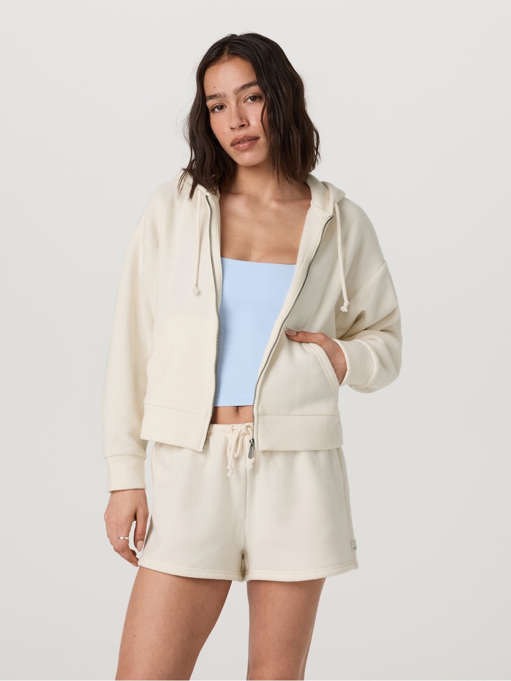 New with tag Vuori Beach Fleece Zip Jacket women’s M